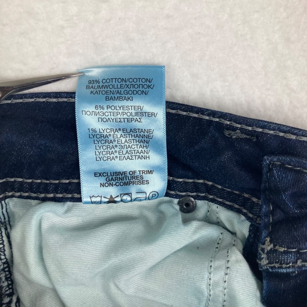 Silver Jeans Denimotion Suki Mid Slim Boot Dark Wash Blue Jeans Size W25/L31 - Picture 15 of 15